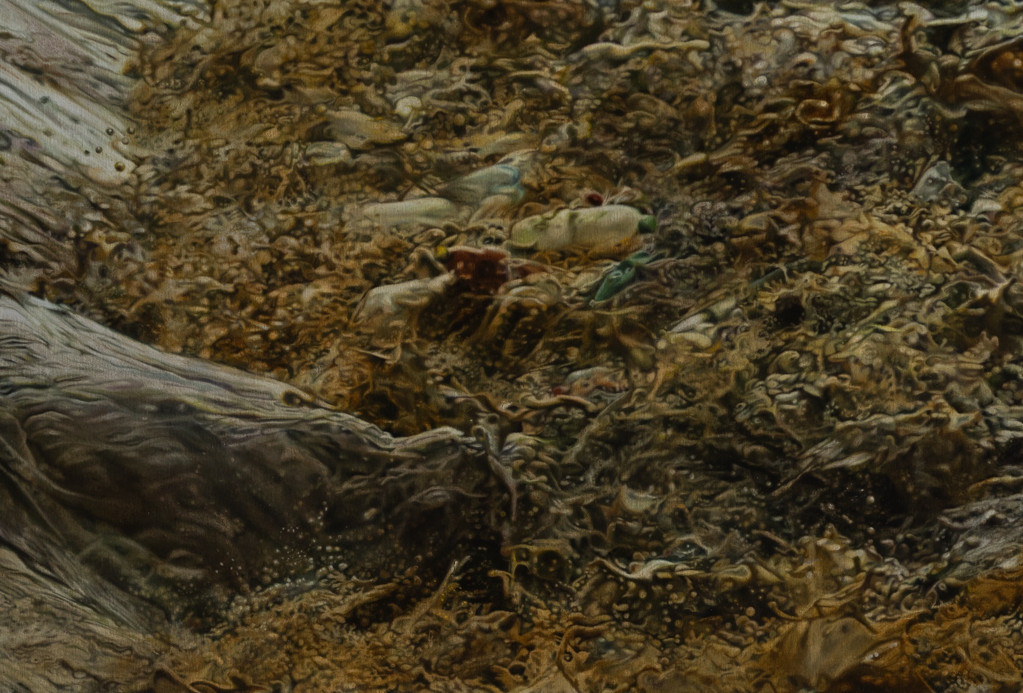 Landscape detail from False Salvator Mundi